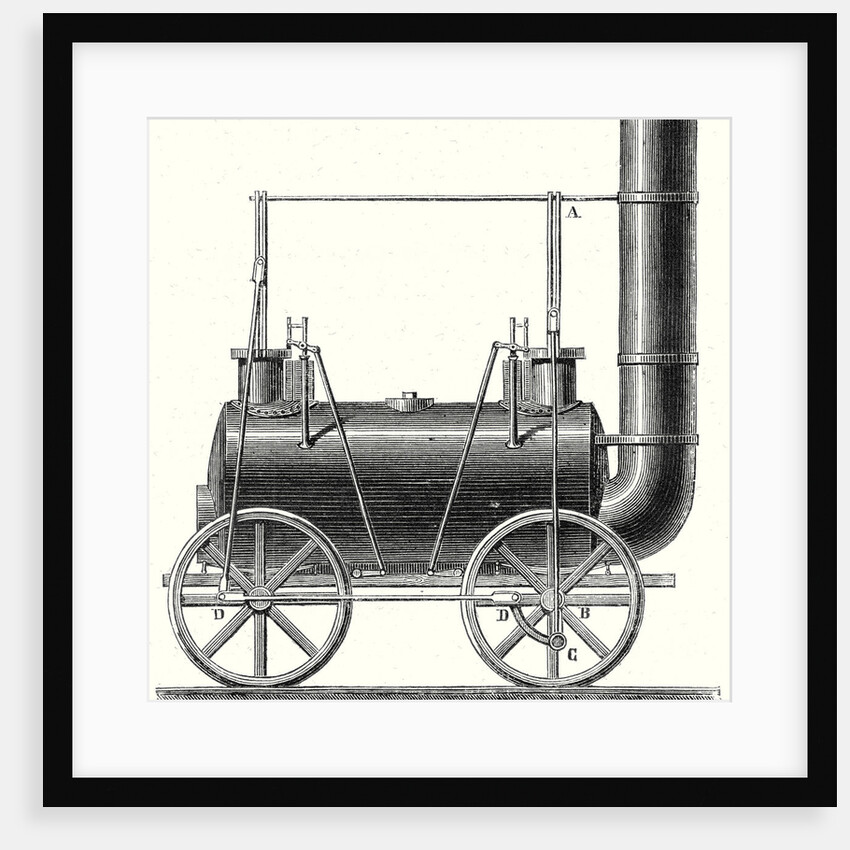 Stephenson's Locomotive with Coupled Wheels by Anonymous