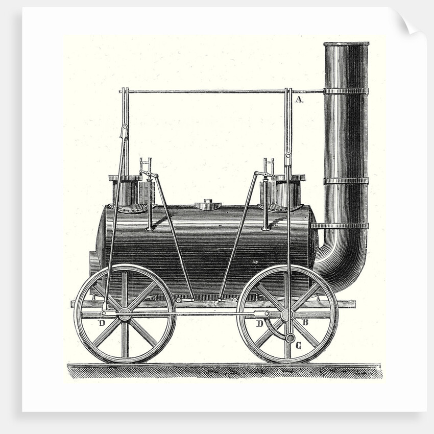Stephenson's Locomotive with Coupled Wheels by Anonymous