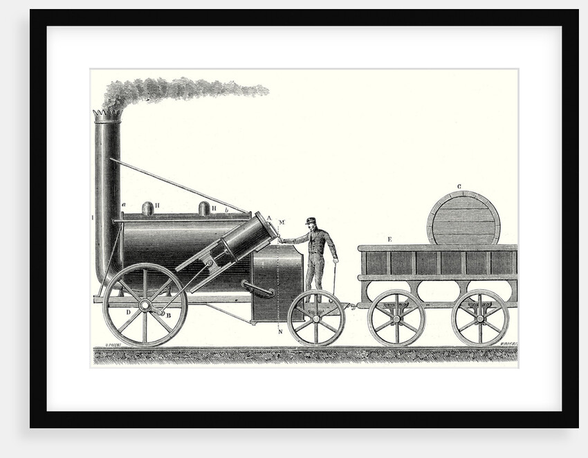 The 'Rocket' Locomotive of George and Robert Stephenson by Anonymous