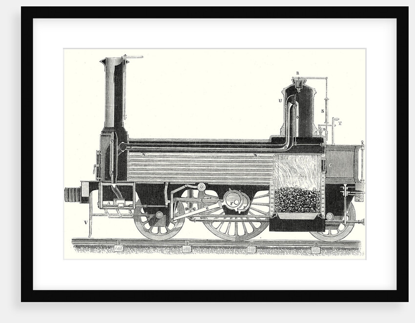 Cross Section of a Locomotive Showing How the Steam is Distributed by Anonymous