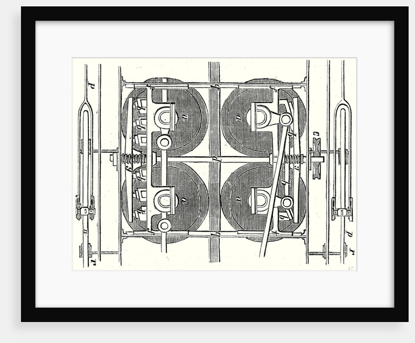 The Horizontal Wheels and the Central Rail of the Locomotive of the Mont Cenis Railway by Anonymous