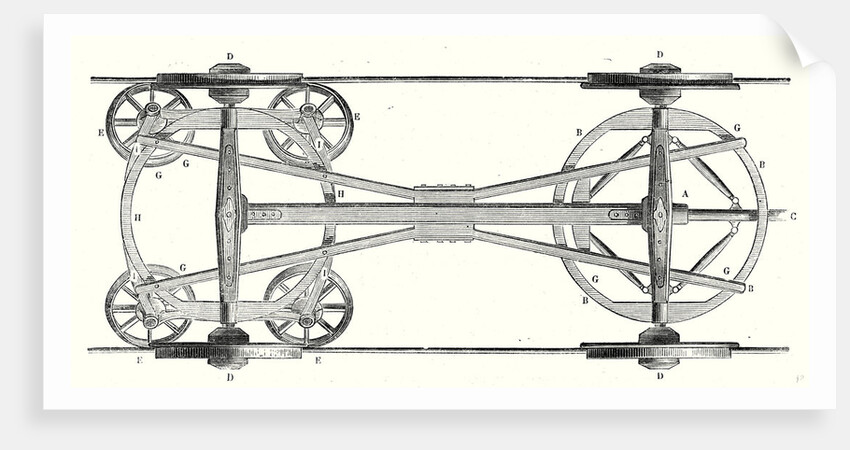 The Chassis of a Flat Wagon with Arnoux's System by Anonymous