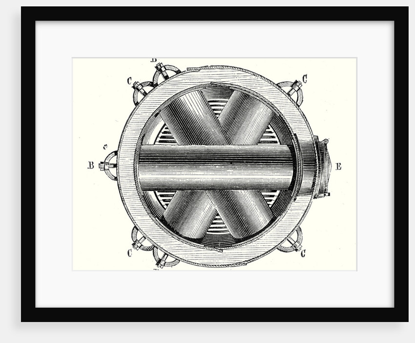 Horizontal Cross Section of M. Hermann-Lachapelle's Crossed Boiler Reboiler by Anonymous