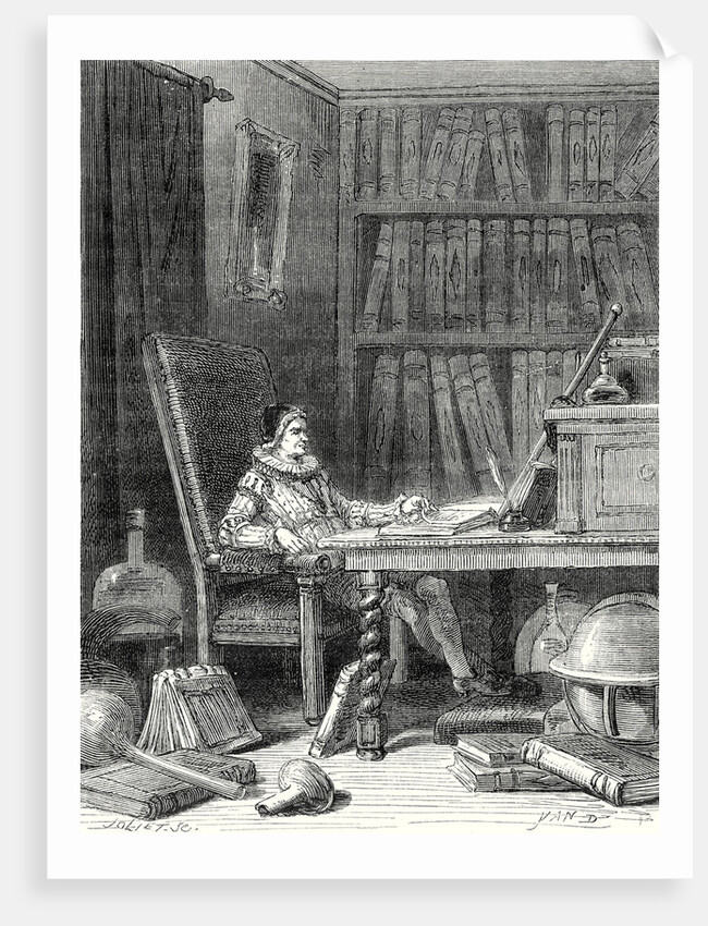 William Gilbert Writes His De Arte Magnetica Treatise by Anonymous