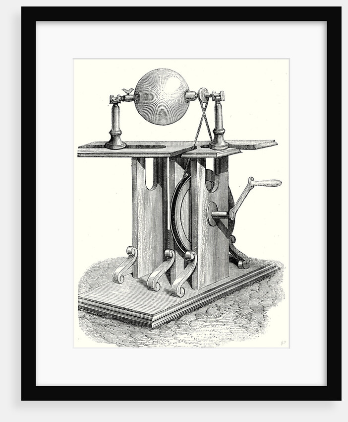 Hauksbee's Second Electric Machine by Anonymous