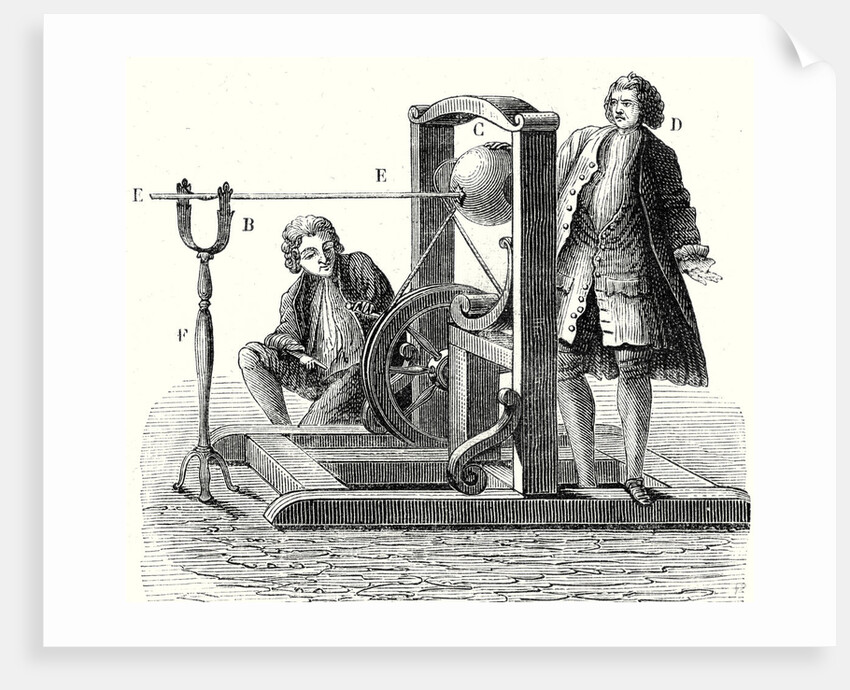 Glass Globe Electric Machine by Anonymous