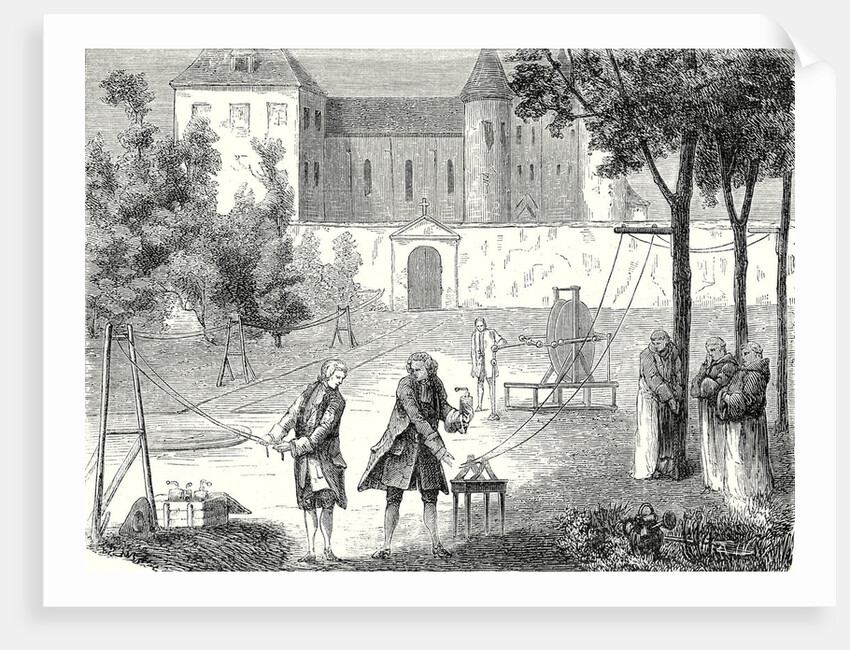Experiment Conducted in 1746 by Lemonnier in the Monastry of Chartreux to Measure the Speed of Electricity by Anonymous