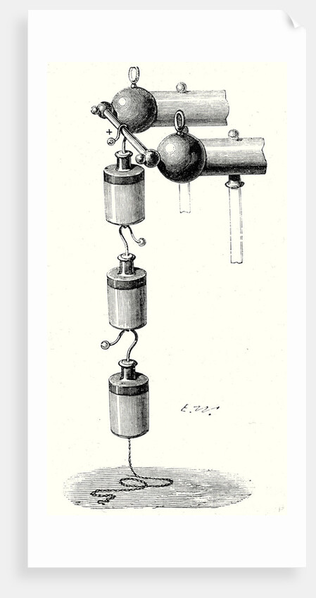 Cascading Leyden Jars by Anonymous