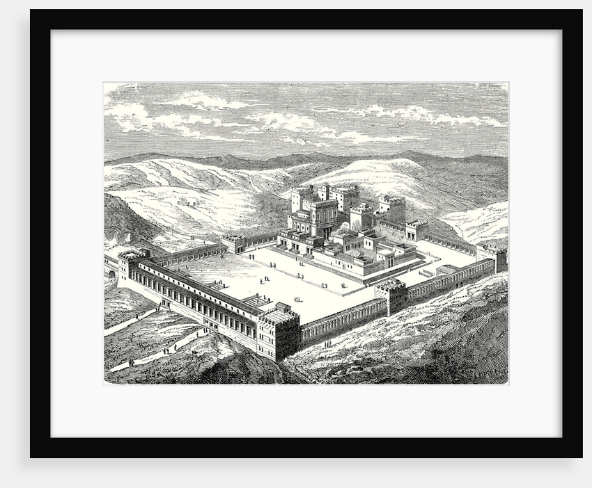 The Temple of Solomon in Jerusalem Restored after Construction of Modern Works by Anonymous