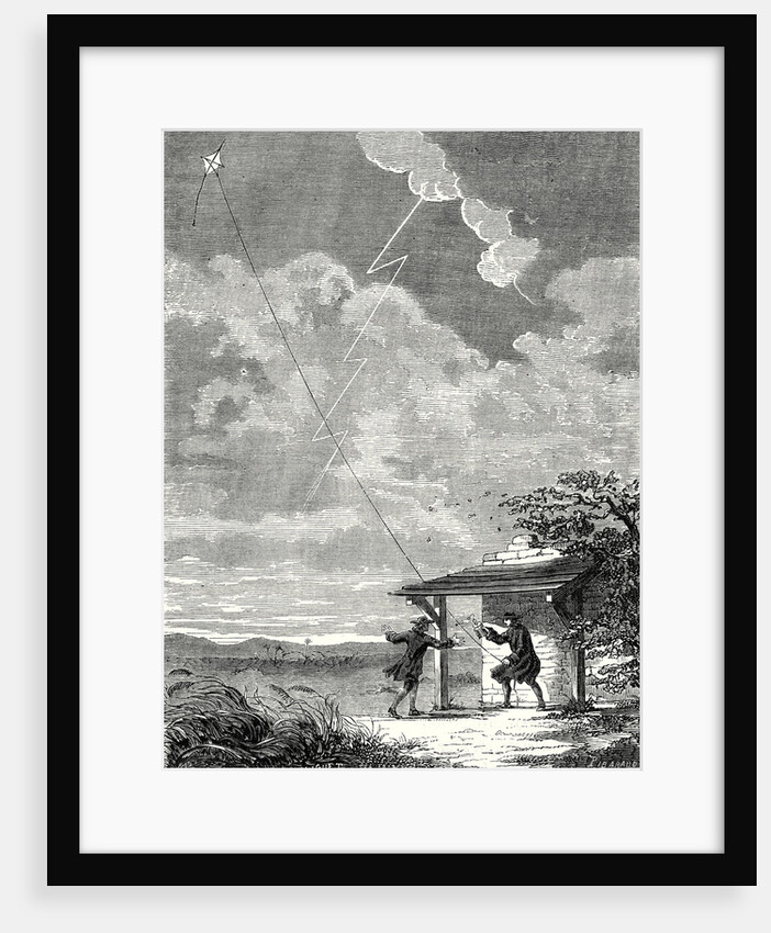 The Experiment of the Electric Kite Conducted in Philadelphia by Franklin in September 1752 by Anonymous