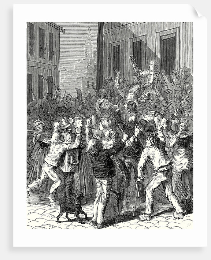 A Riot in Saint-Omer About the Establishment of a Lightning Rod on the House of De Boisvallé by Anonymous