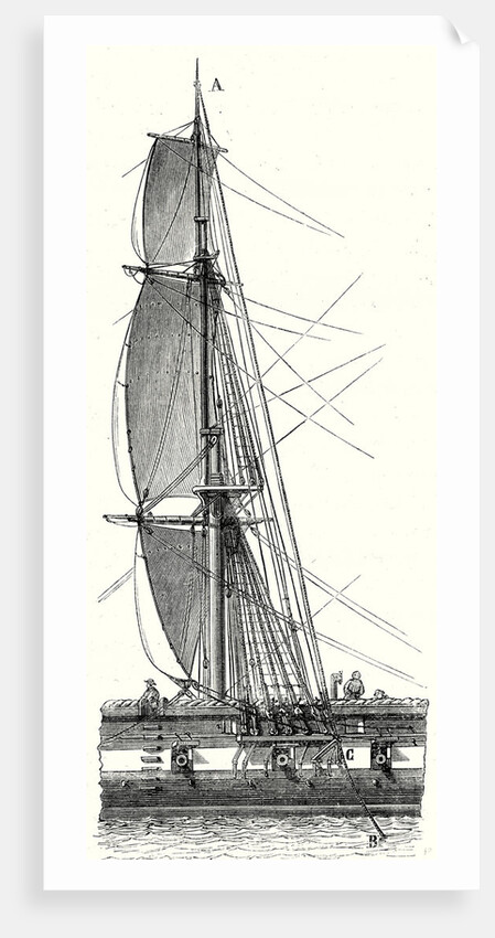 A French Ship's Lightning Rod by Anonymous