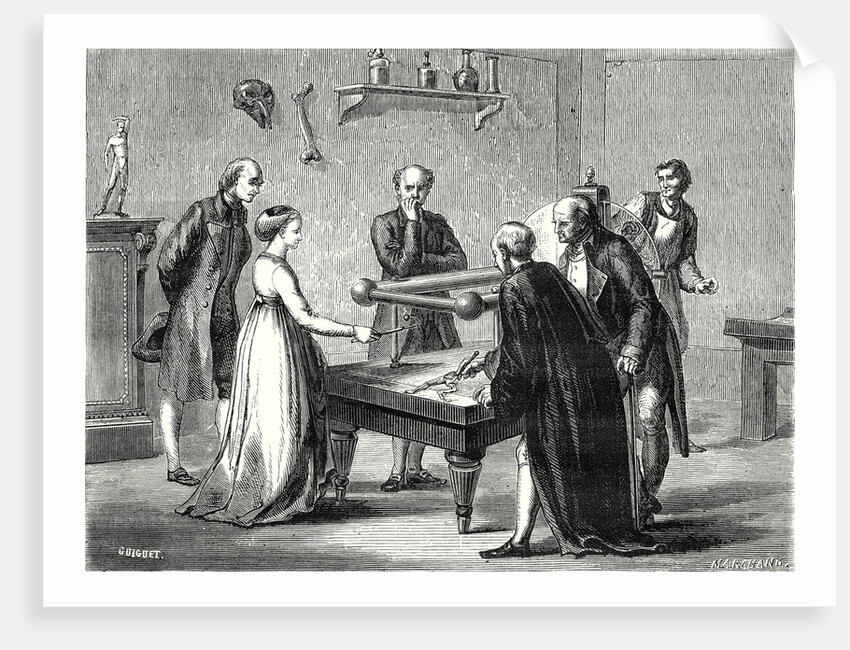 Galvani a Professor at Bologna Discovers in 1780 the Irritability of the Muscles of a Frog to Electricity by Anonymous