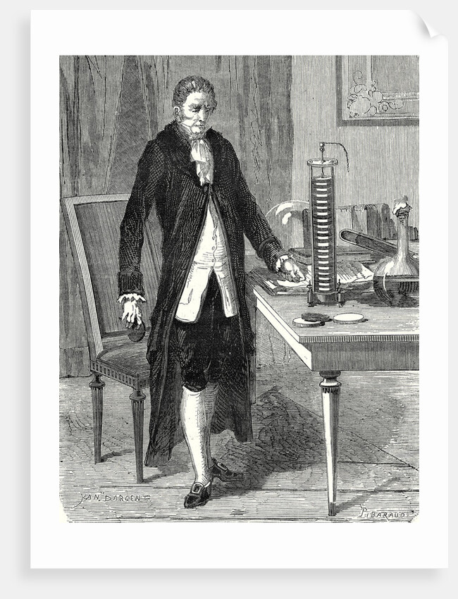 Volta Builds the Electric Motor or Electric Battery in December 1799 by Anonymous