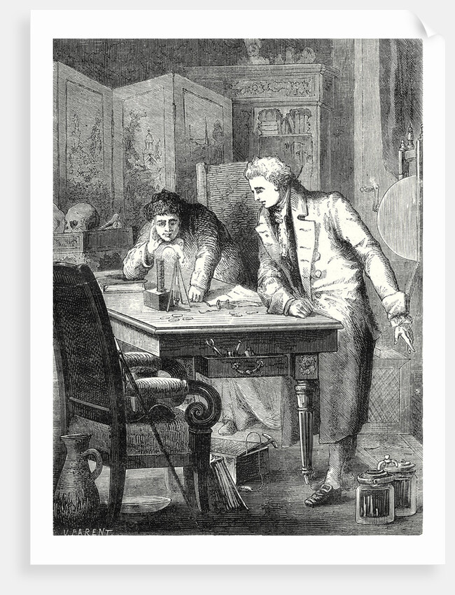 Nicholson and Carlisle Decompose Water Through the Battery of Volta London 2 May 1800 by Anonymous