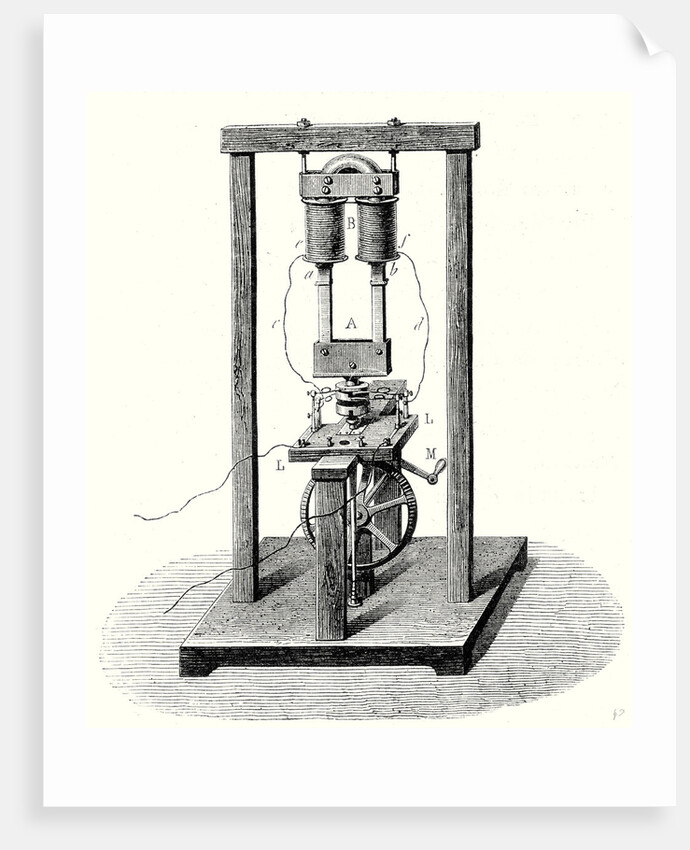 Pixii's Magneto-Electric Machine by Anonymous