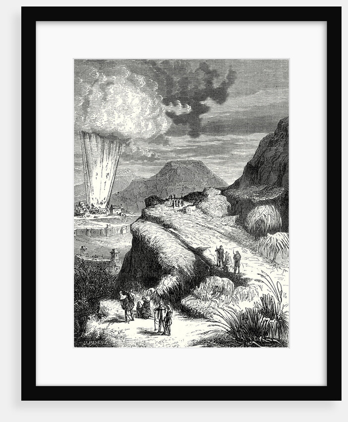 Destruction of Fort Pei-Ho in China by the Ignition of a Mine by Ruhmkorff's Machine by Anonymous