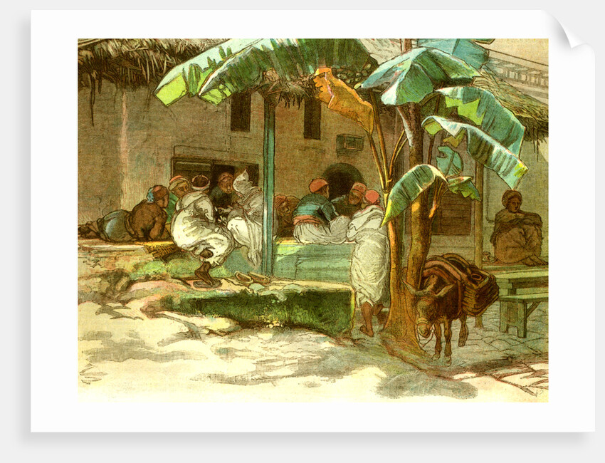 Cafe of Hammah Algiers 1885 by Anonymous