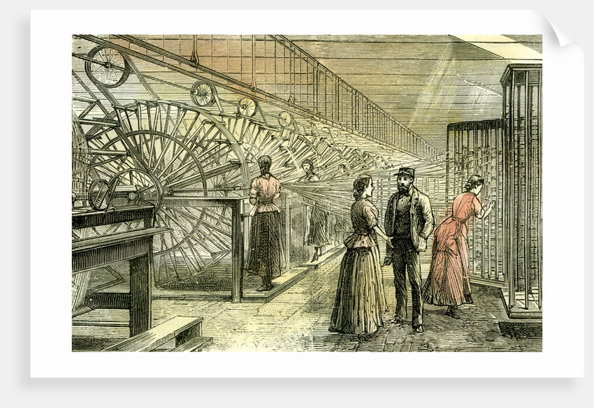 Aberdeen Granholm Tweed Mills 1885 UK Warping Machines by Anonymous