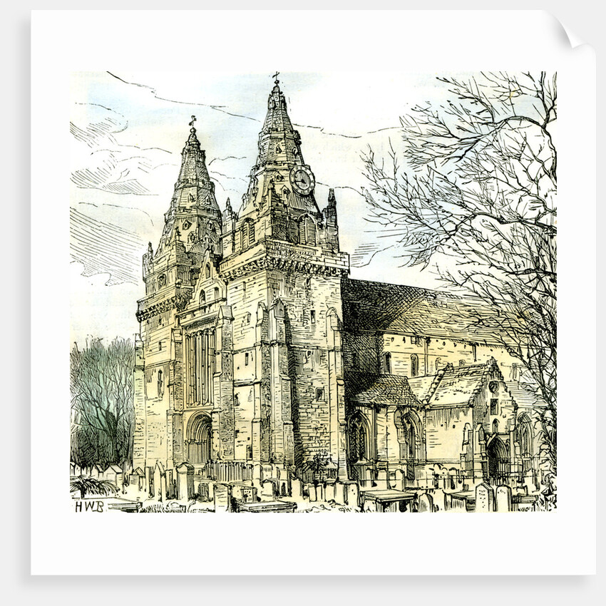 Aberdeen Old Machar Cathedral 1885 UK by Anonymous