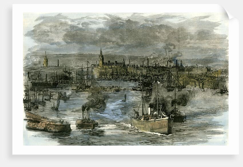 Aberdeen Victoria Docks the Port 1885 UK by Anonymous