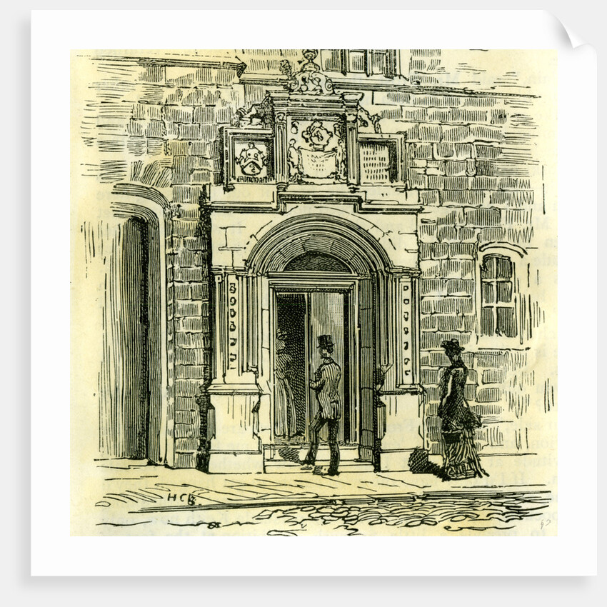Aberdeen Old Gateway of Trinity Friars 1885 UK by Anonymous