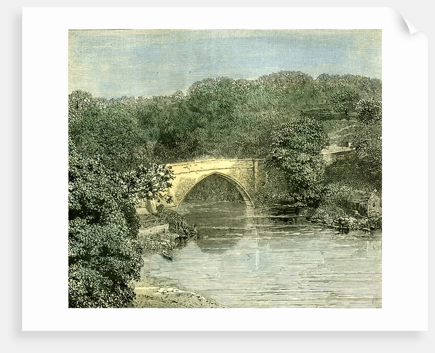 Aberdeen 1885 UK Brig O' Balgownie Across the Don by Anonymous