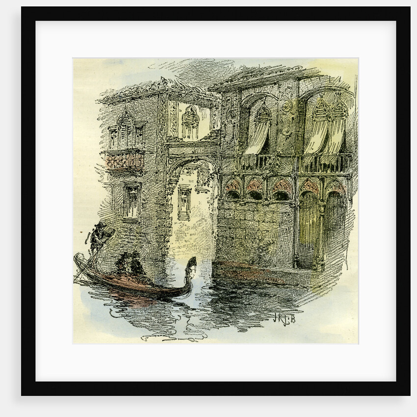 Venice by Gondola 1892 Italy by Anonymous