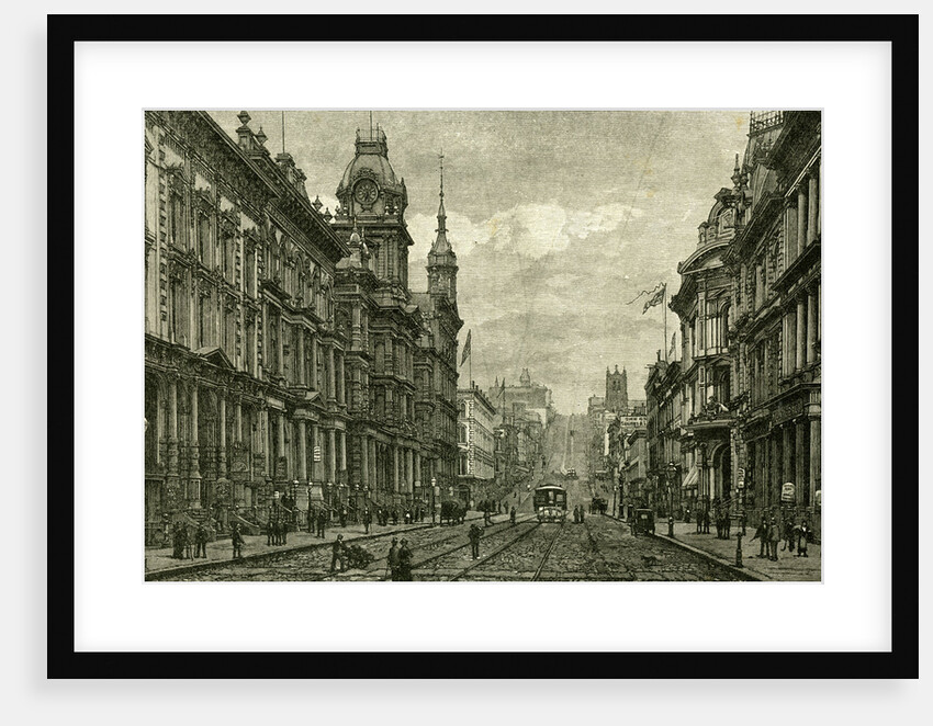 California Street San Francisco 1891 USA by Anonymous