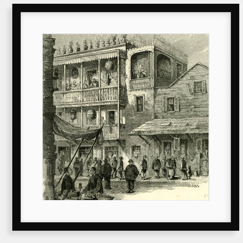 San Francisco a Street in China Town 1891 USA by Anonymous