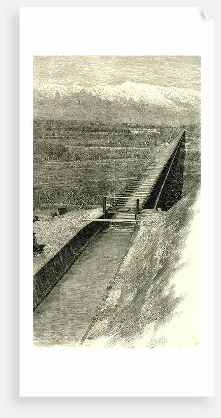 A Flume in California 1891 USA by Anonymous