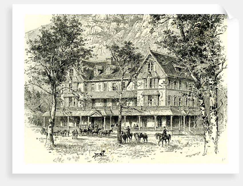 The Stoneman House Yosemite Valley 1891 USA by Anonymous