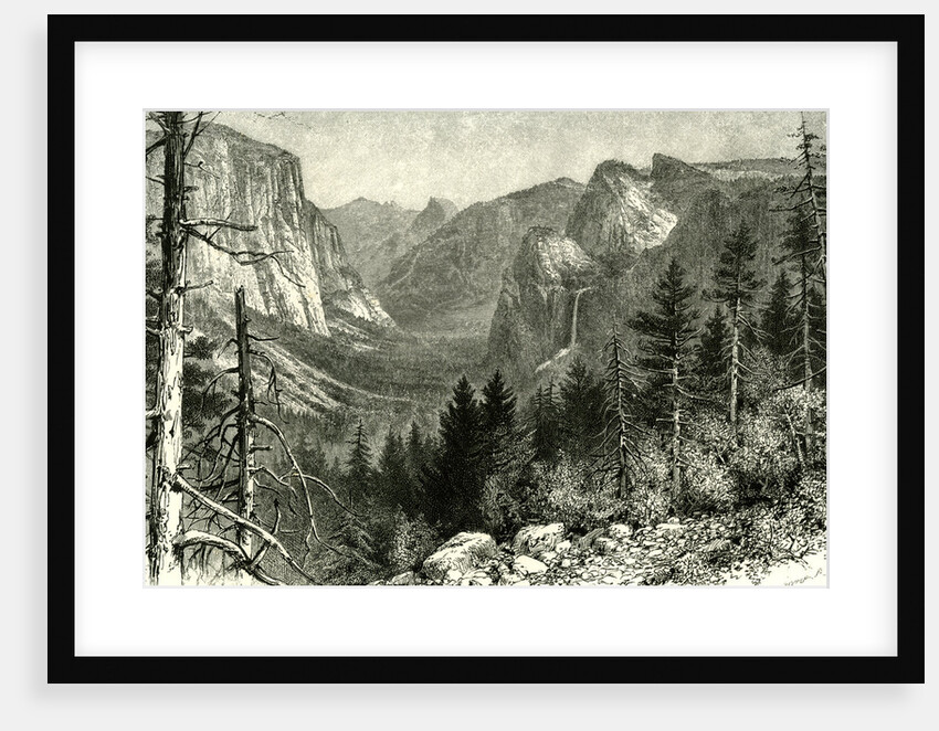 The Yosemite Valley from Artist Point New York 1891 USA by Anonymous