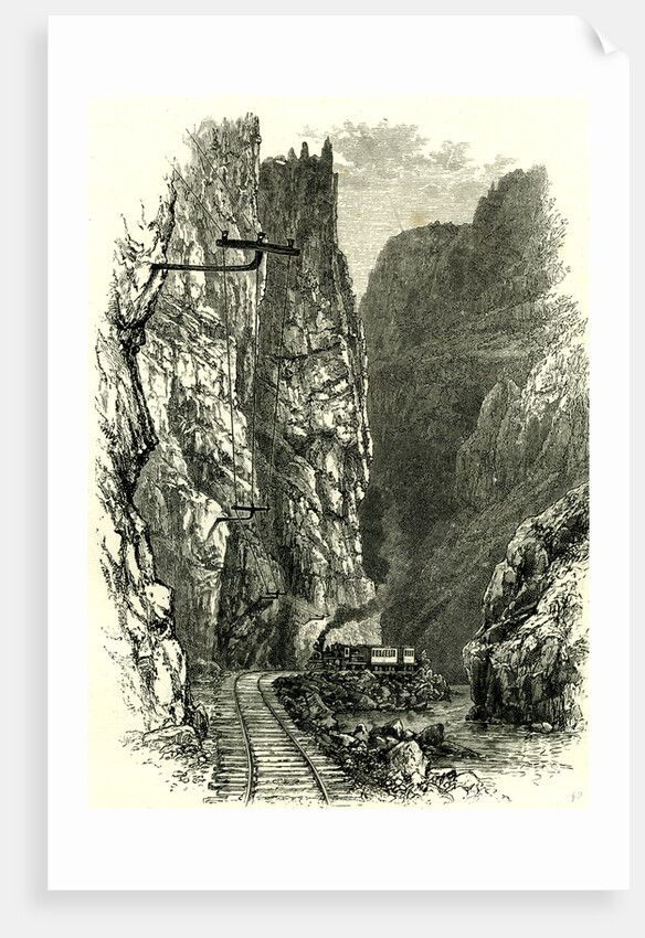 The Royal Gorge of the Arkansas 1891 USA by Anonymous