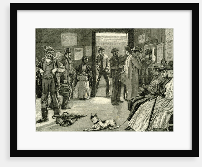 To Chicago Via Niagara: A Wayside Railway Depot 1891 USA by Anonymous