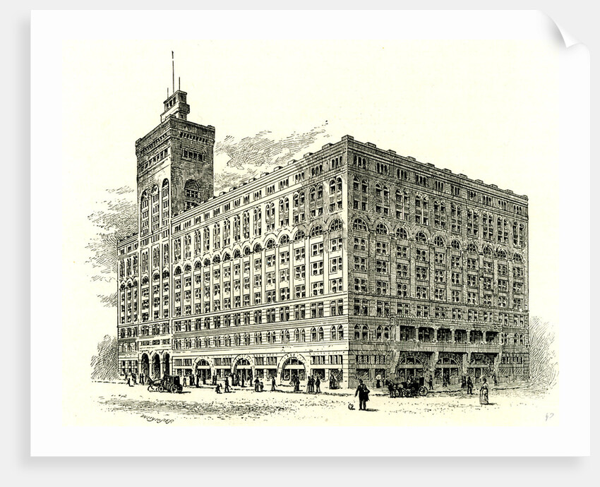 The Auditorium Building Chicago USA 1891 by Anonymous