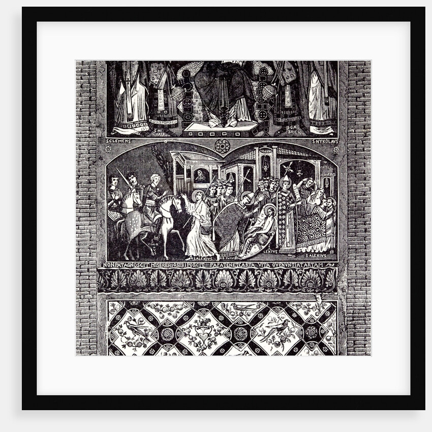 Rome Italy 1875 Legend of St. Alexius: Fresco of the Tenth Century by Anonymous