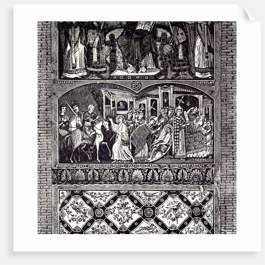 Rome Italy 1875 Legend of St. Alexius: Fresco of the Tenth Century by Anonymous