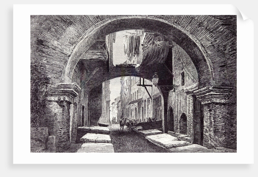 Rome Italy 1875 Pescheria Vecchia by Anonymous