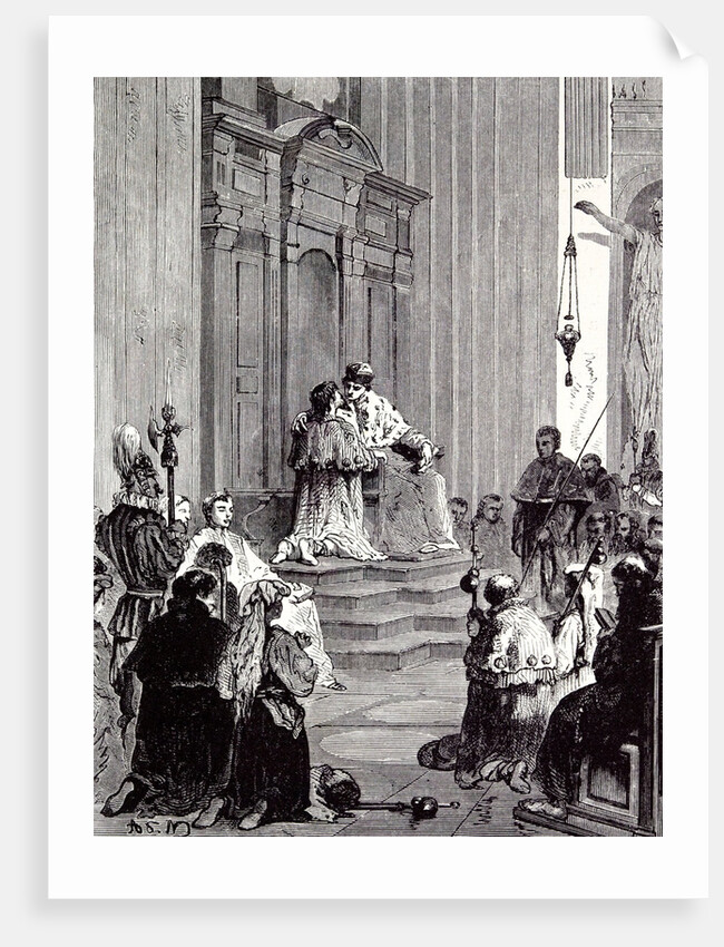 Rome Italy 1875 The Grand Penitentiary at St. Peter's by Anonymous