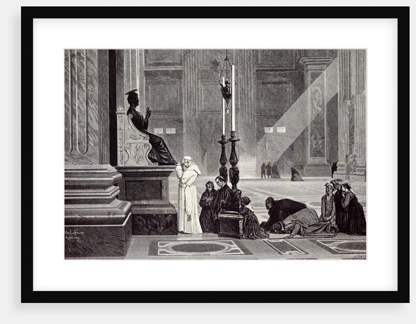 Rome Italy 1875 The Pope at the Feet of St. Peter by Anonymous