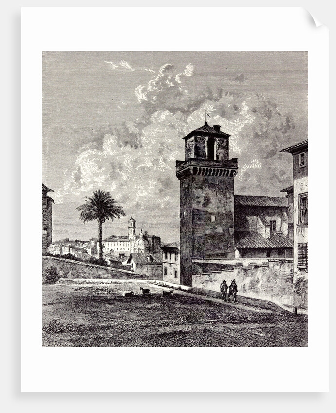 Rome Italy 1875 Piazza of San Pietro in Vincoli by Anonymous