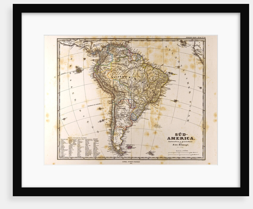 Map South America by Anonymous
