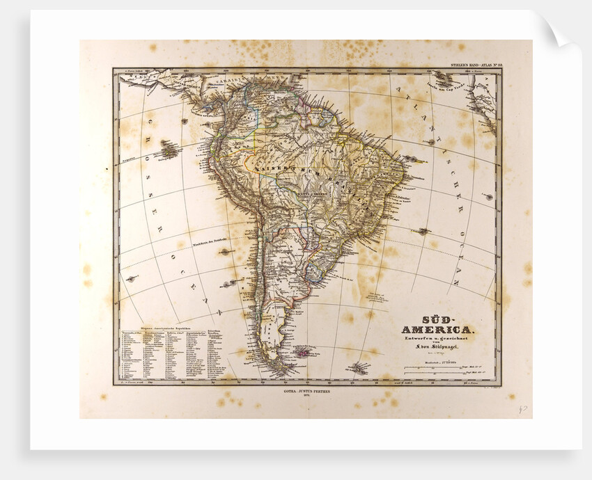 Map South America by Anonymous