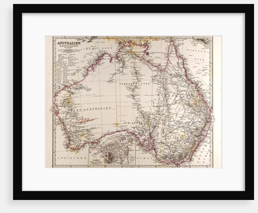 Australia Map by Anonymous
