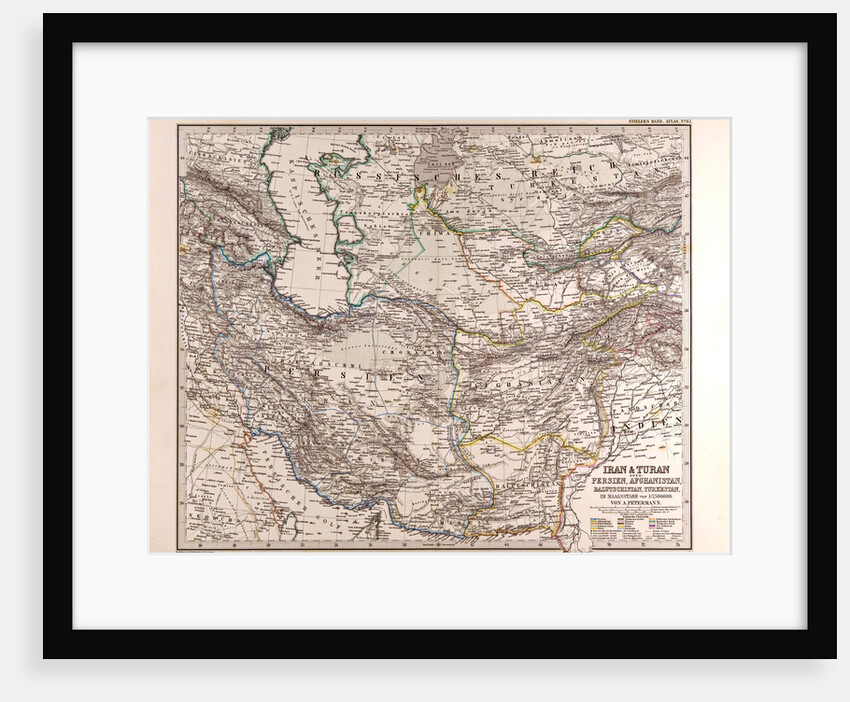 Iran Persia Map by Anonymous