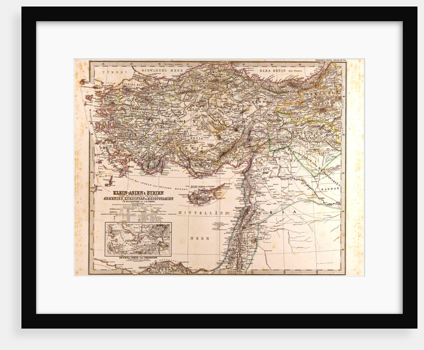 Asia Minor Syria Map by Anonymous