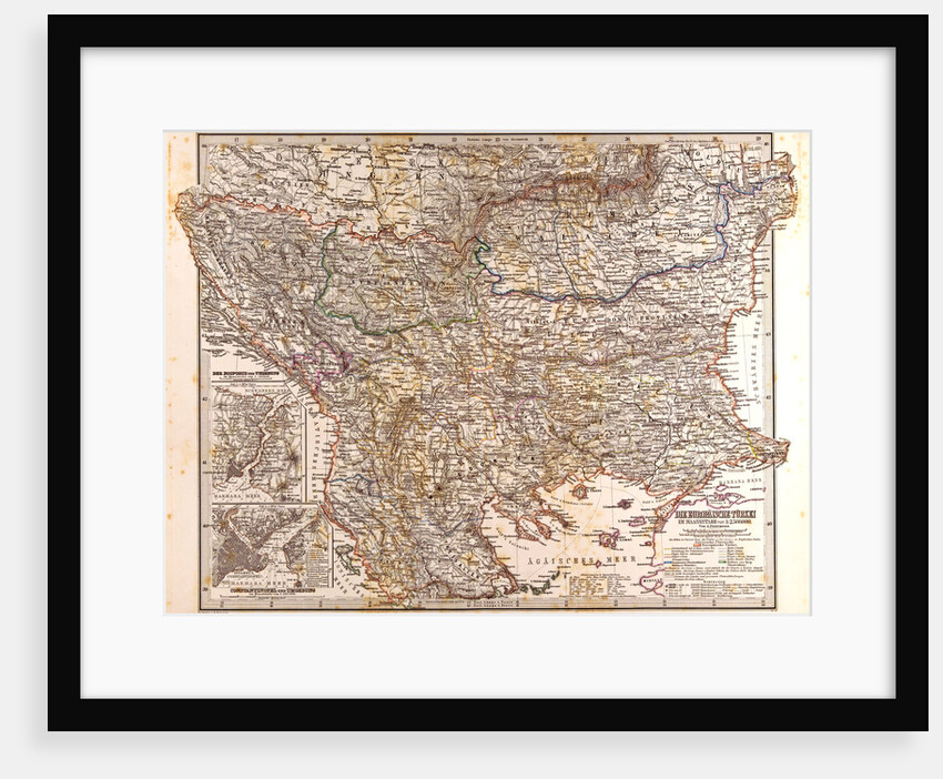 Europe Map 1872 by Anonymous