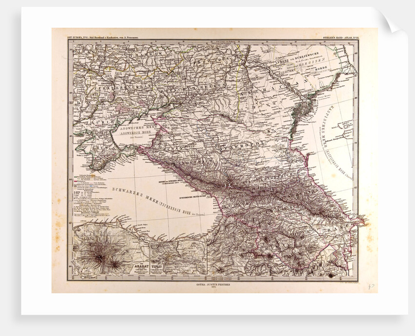 Russia Map 1873 by Anonymous