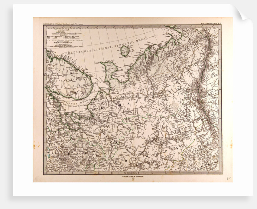 Eastern Europe Russia Map 1873 by Anonymous